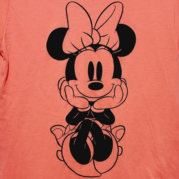 Disney Minnie Mouse Orangish Juniors Top XL (15-17) - Picture 2 of 4